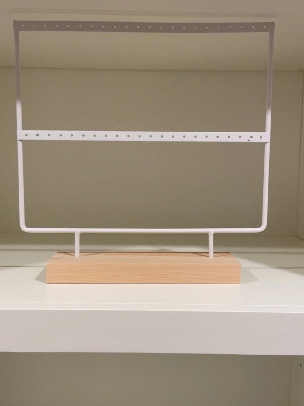 White Earring Storage Rack - Home & Jewelry Organization